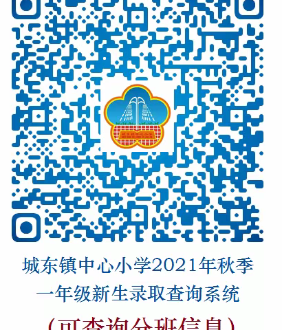 城东镇中心小学2021年秋季一年级新生录取和分班查询系统