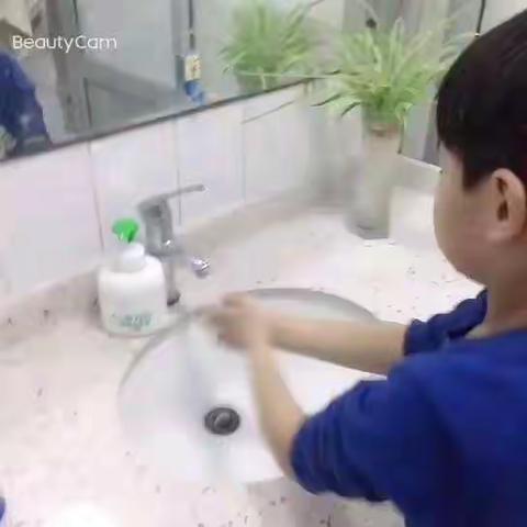 七步洗手法，你学会了吗？寒亭区实验小学一(4)大拇指中队