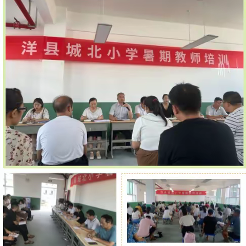 校本培训促提升   专业学习促成长—洋县城北小学“强师德、练师能、锤师艺，做四有好老师”暑期教师培训
