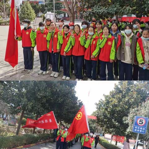 捡垃圾 净环境 学雷锋 我行动——普集街中学开展学雷锋主题活动