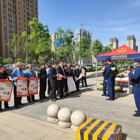 欣桥卫星站执勤点开展“五一”假日消防宣传