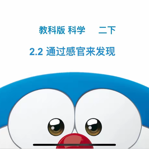 同步课堂之二年级下册科学第二单元第2课《通过感官来发现》