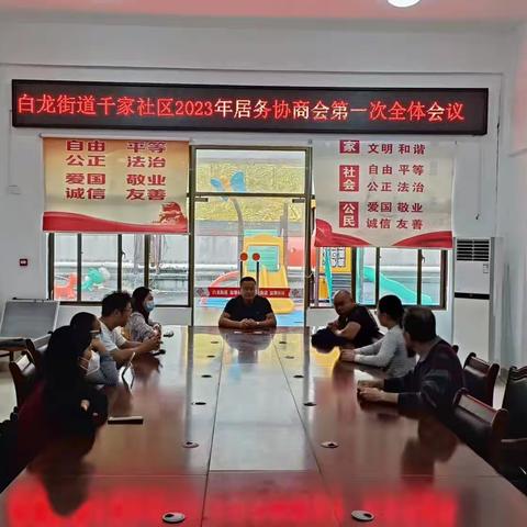 美兰区白龙街道千家社区2023年居务协商会第一次全体会议