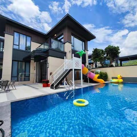 增城锦绣香江-M100-现代亲子5房6床滑梯泳池别墅