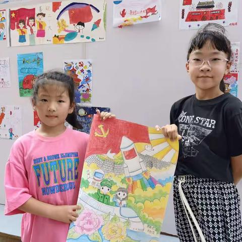 我对祖国说句心里话系列活动之——画 “红色印记”