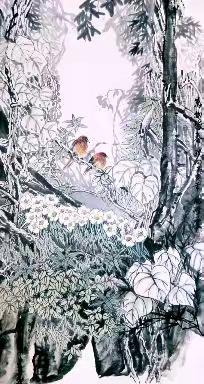 杨峰中国画作品《万物皆春》创作介绍视频