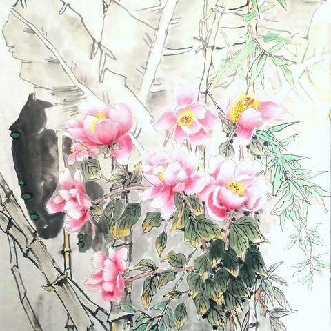 国画《粉妆瑞玉》创作心得 杨峰