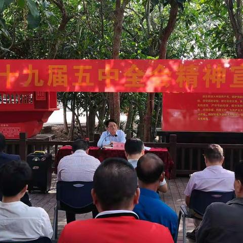 吴勇副主任在七里召开党的第十九届五中全会精神宣讲会