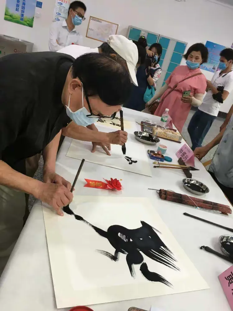 北海市社会科学普及活动周仪式启动海门书画研究院现场