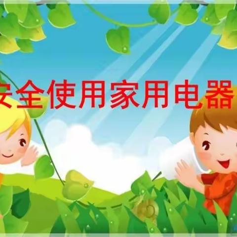 正确使用家用电器   做生活中的小主人