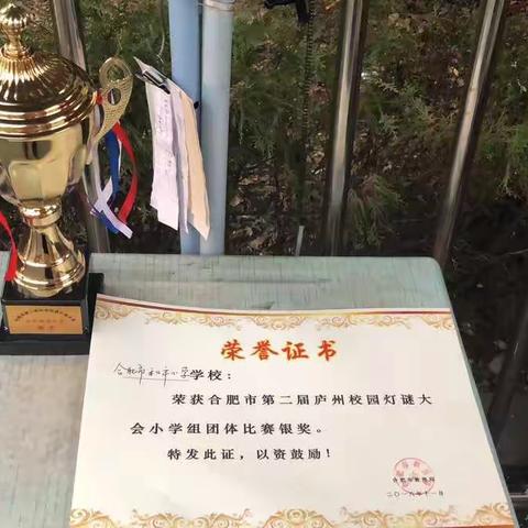 合肥市和平小学在合肥市庐州校园灯谜大会中喜获佳绩