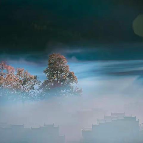 红红火火的皖南秋色