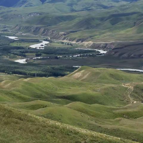 壮美喀拉峻大草原，——诗话北疆游之八