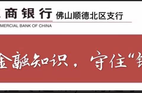 顺德北区支行积极开展“普及金融知识，守住‘钱袋子’”活动