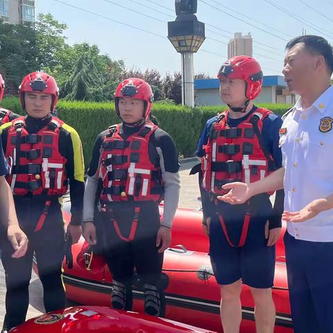 宝鸡支队开展水域救援训练及水域救援装备效能测试