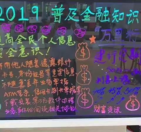 建银大厦支行开展“普及金融知识万里行”活动