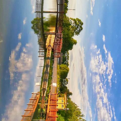 水上公园的景色