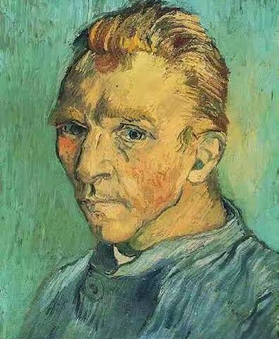 梵高名画欣赏《割掉耳朵后的自画像》