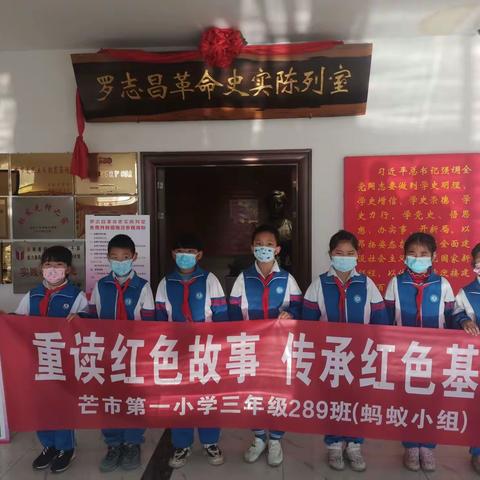 芒市一小289班蚂蚁小组“重读红色故事，传承红色基因”假期雏鹰活动