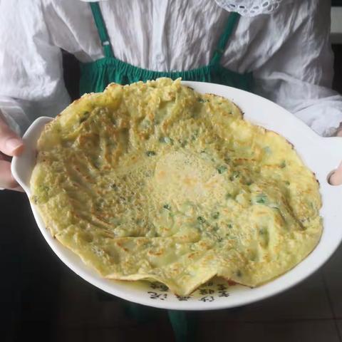 美味的韭菜鸡蛋饼