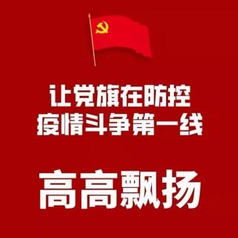 吹响集结号，飘扬党旗红。坚决打赢疫情防控阻击战，阴阳赵镇一直在行动