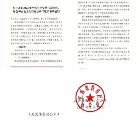 热烈祝贺我校在全省中小学幼儿园三色文化教育活动中斩获佳绩！