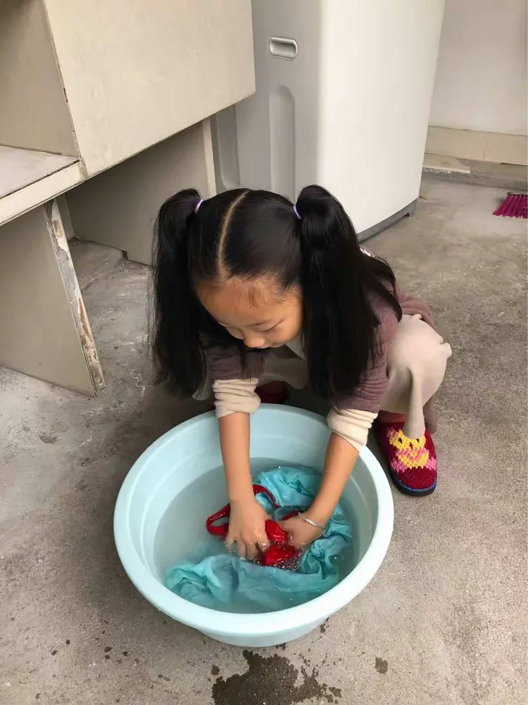 我会洗我的衣服了！