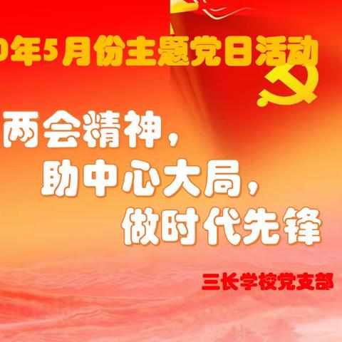 三长学校党支部开展5月份主题党日活动