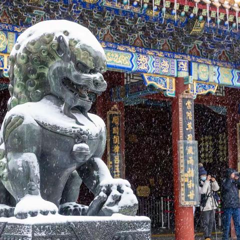 立冬之日，北京头雪。