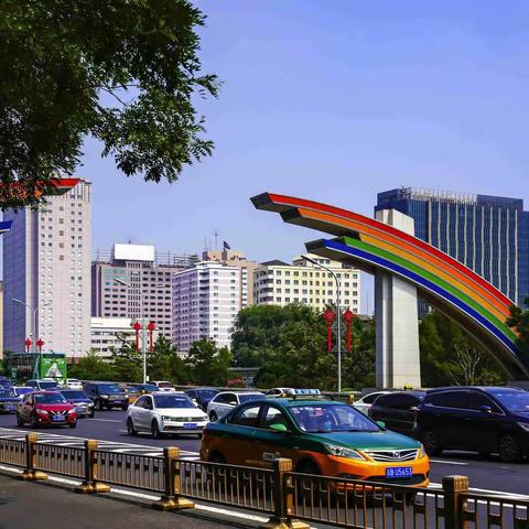 长安街建党百年主题花坛