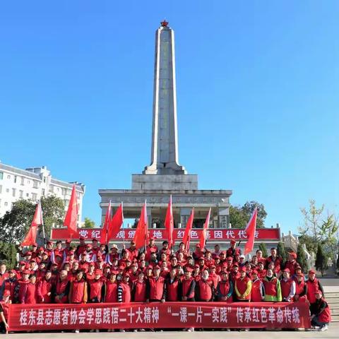 桂东县志愿者协会“学思践悟二十大精神，一课一片一实践传承红色革命传统”主题教育活动圆满成功