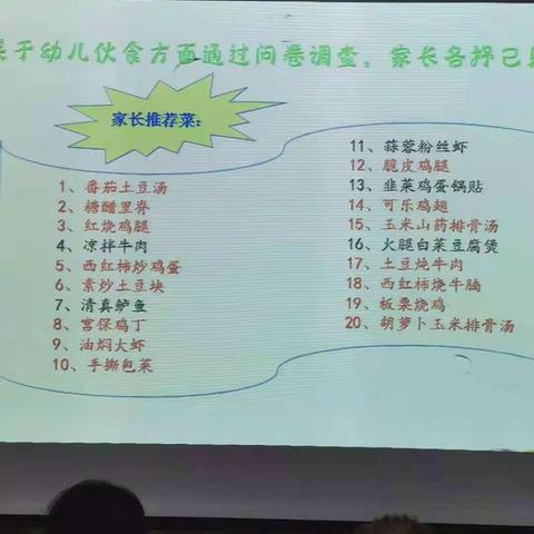 庆安幼儿园2020第四季度伙食委员会会议