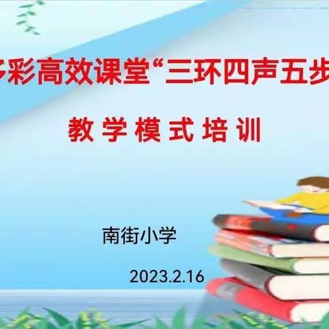 乘“双减”东风     创高效课堂——西峰区南街小学多彩高效课堂“ 三环四声五步”教学模式培训