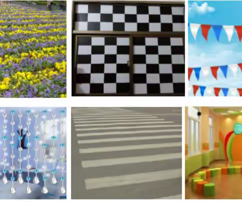 美丽的窗帘（找规律排序）