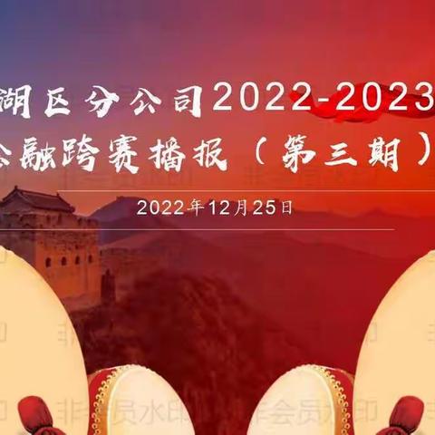 东湖区分公司2022-2023年金融跨赛播报（第三期）