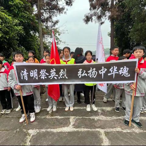 缅怀革命先烈 传承红色基因——龙形小学2023年杨闇公烈士墓祭扫活动