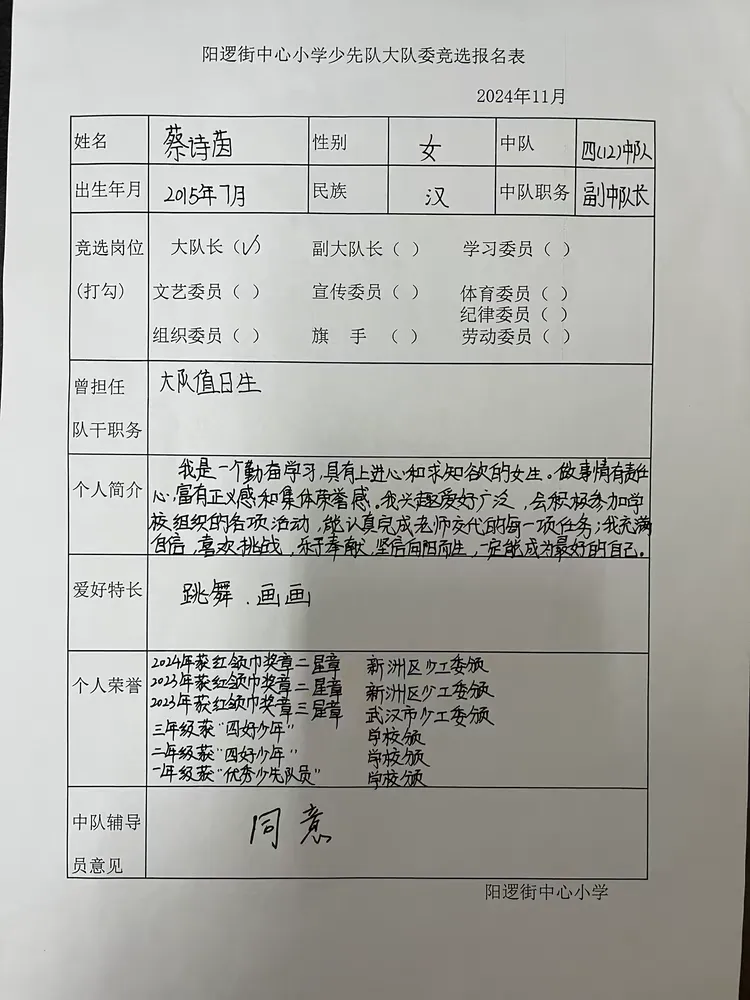 活动前期,经过队员自荐,民主推荐等形式,共有75名队员获得竞选大队委