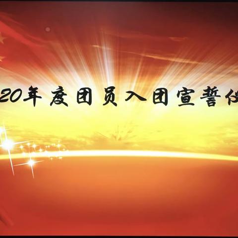 鹤壁市实验学校2020年一二•九新团员入团宣誓仪式