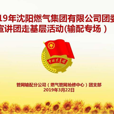 2019年沈阳燃气集团有限公司团委宣讲团走基层活动(输配专场）