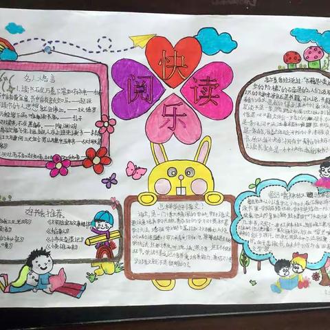 珠珞小学开展“阅读•让美好发生”手抄报比赛