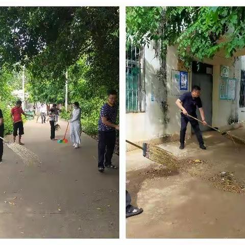 刘振忠副局长带队到中和镇五里村、七里村开展环境卫生整治和主题党日活动