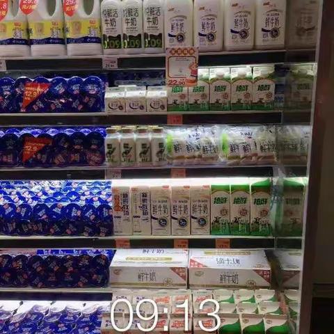 新洲摩尔城中百仓储干性食品冷藏乳制品陈列&鲜奶专陈美篇