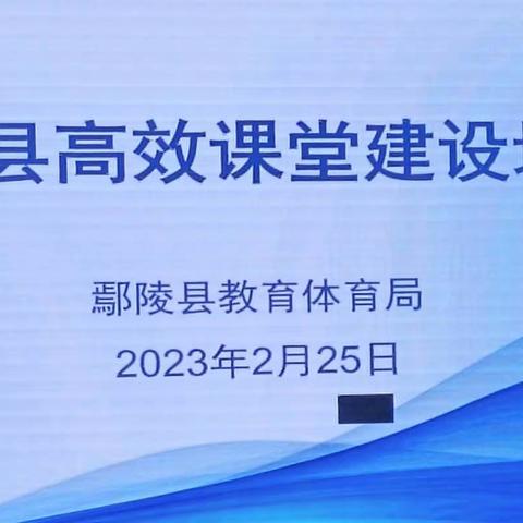 培训引领智慧启航     ——致力构建高效课堂