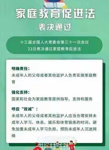 家园共育，依法育儿——《家庭教育促进法》宣传篇