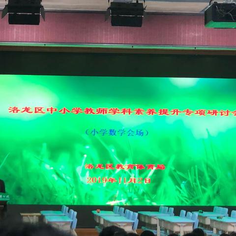 新教育 新教研——洛龙区中小学教师学科素养提升专项研讨会             广利街小学