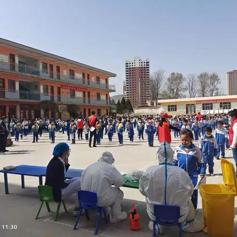 核酸检测进校园 凝心聚力筑防线——陇西县站北小学核酸检测工作纪实