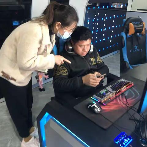 北园街道黄桥社区安装国家反诈中心工作