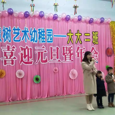 智慧树艺术幼稚园～～2018年喜迎元旦暨年会——大大二班