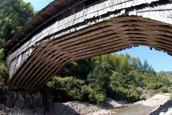 木拱廊桥----底拱 · 政和赤溪桥