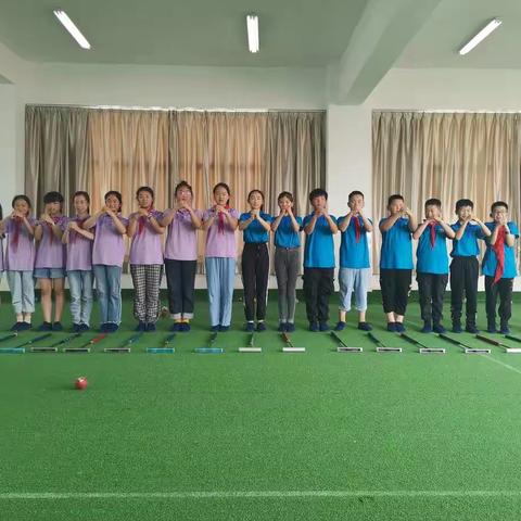 宿迁市湖滨新区皂河中心小学“晨晖”门球队